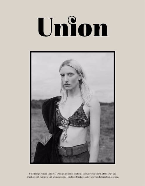 Union Magazine Fall/Winter 2017 Cover — Union Magazine