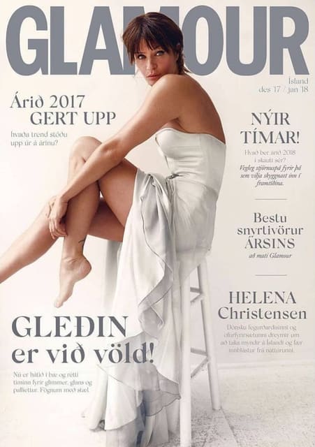 Glamour Iceland January 2018 Cover — Glamour Iceland