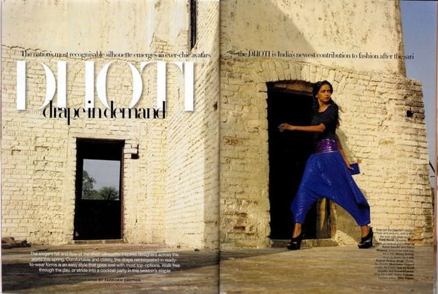 DHOTI drape in demand — Harper's Bazaar India