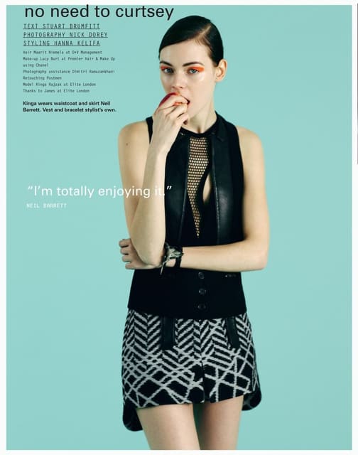 no need to curtsey — i-D Magazine