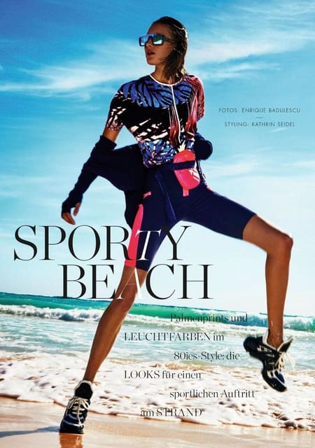 Sporty Beach — Elle Germany