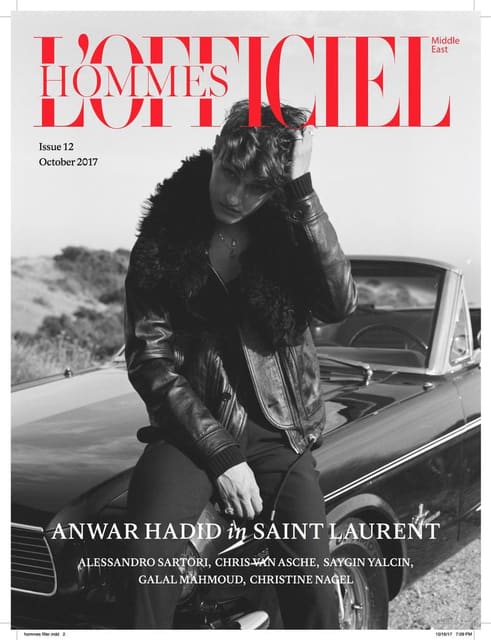 L'Officiel Hommes Middle East F/W 17 Cover — L'Officiel Hommes Middle East