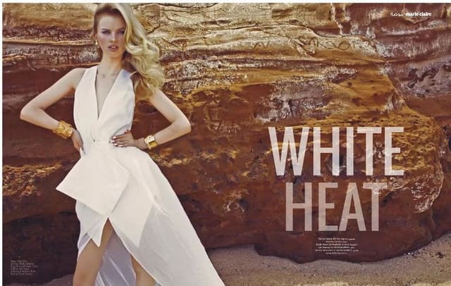 White Heat photography by Mariah Jelena — Marie Claire Arabia