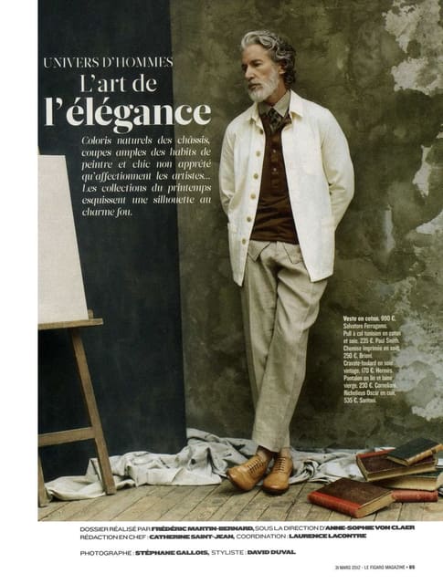 L'art de l'élégence — Figaro Homme