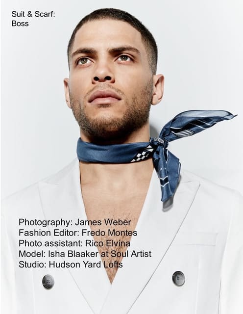 Suit & Scarf: Boss by James Weber — Desnudo Magazine