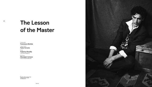 The Lesson of the Master — Avant Garde Magazine