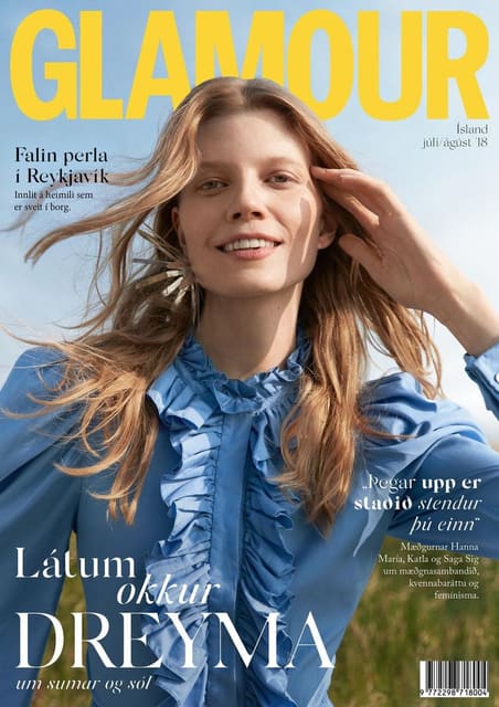 Glamour Iceland July-August 2018 Cover — Glamour Iceland