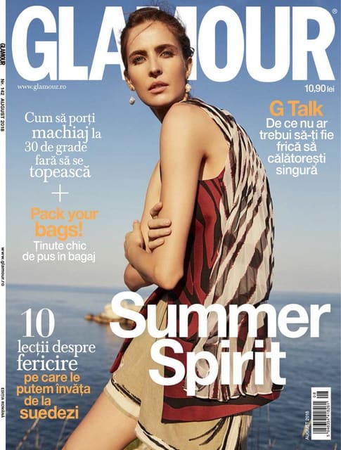 Glamour Romania August 2018 Cover — Glamour Romania