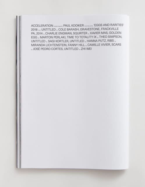 Issue 14 Acceleration, Back Cover 24 Page Book — Centrefold Magazine