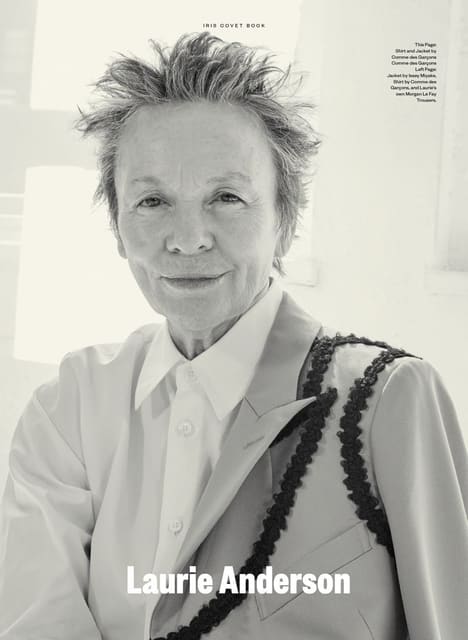 Laurie Anderson Feature — Iris Covet Book