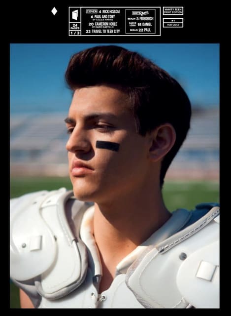 Nick Hissom — Vanity Teen Magazine