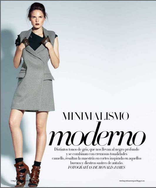Minimalismo Moderno — Harper's Bazaar Mexico