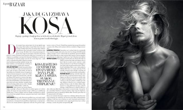 Jaka Dugaizdrawa kosa — Harper's Bazaar Serbia