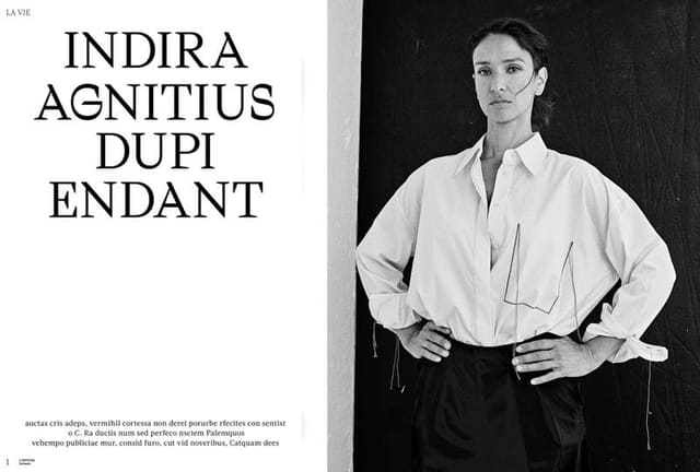 Indira Varma — L'Officiel Switzerland
